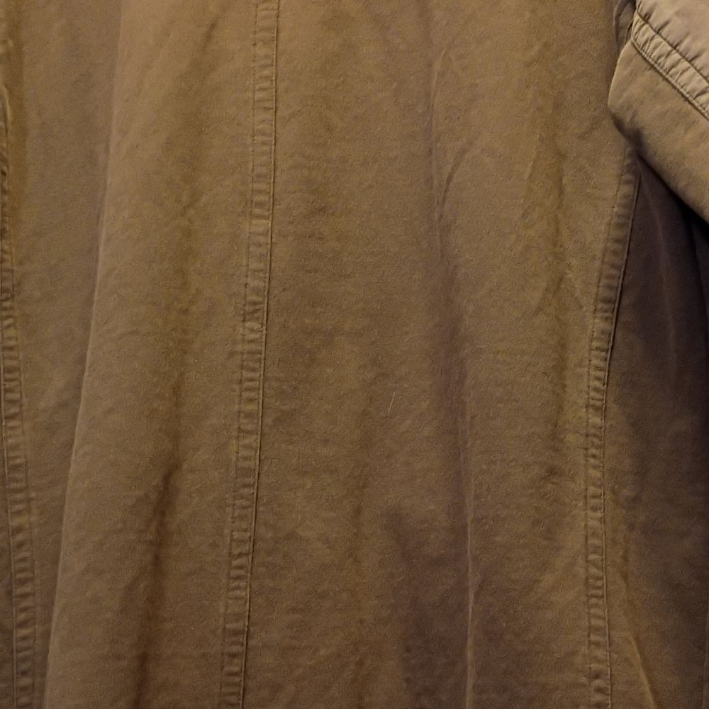 Vintage Y2K Hurley Military M-65 Field Jacket Olive Green Canvas Utility Shacket - Picture 7 of 14